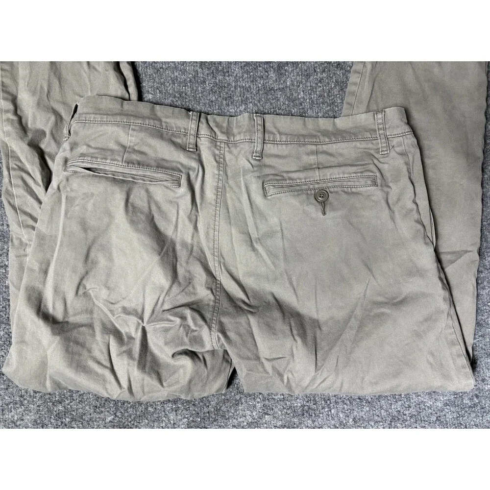 J.CREW Chino Pants Mens 32x34 Gray 484 Slim Straight Leg Cotton Stretch